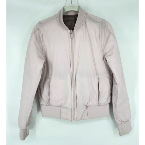Lululemon Non-Stop Bomber Reversible Jacket PinkFawn Size 4 W4BDGS PrimaLoft EUC - Picture 5 of 10